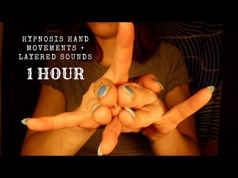 ASMR Hypnosis Hand Movements (1 HOUR) with Relaxing Layered Sounds💙✨