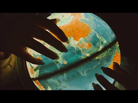 ASMR relaaaxing Tapping sounds Earth light🌍 (inaudible whispers)
