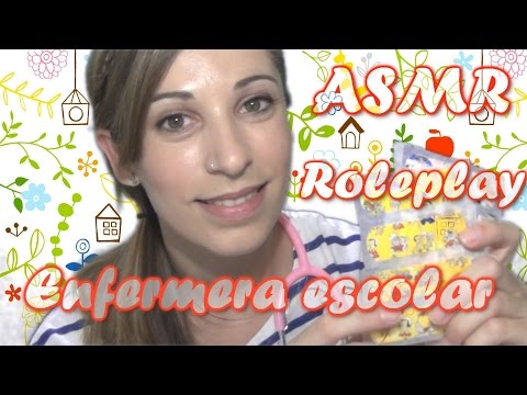 ASMR en español / Roleplay doctora escolar/infantil /school nurse/ ear to ear