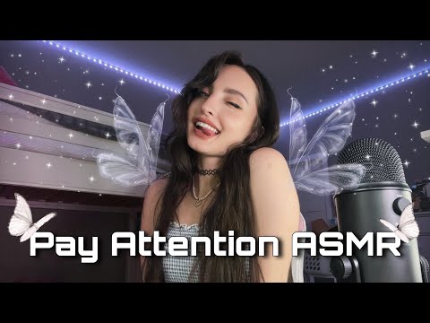 Give Me Your Attention ASMR | FOCUS, Pay Attention, Hand & Mouth Sounds, Personal Tingly Triggers 🤍