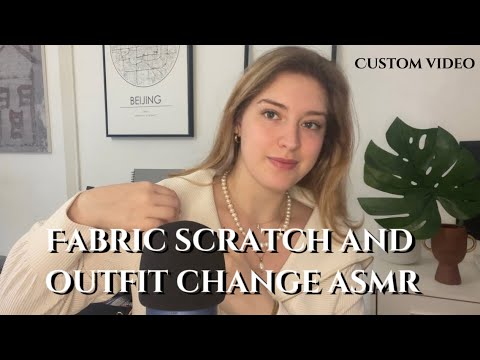 Custom ASMR| Fabric sounds and personal attention, textile scratches and tracing