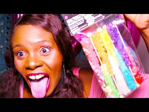 CRUSH Candy ASMR Eating Sounds Peppermints +GUM | 100K LIGHTS