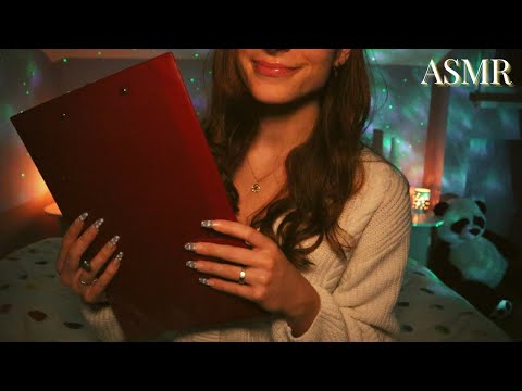 ASMR | Asking You EXTREMELY PERSONAL Questions (Tapping and Writing Sounds) (Part 6)
