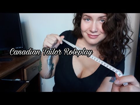 ASMR Canadian Tailor Roleplay - taking your measurements and sewing your clothes