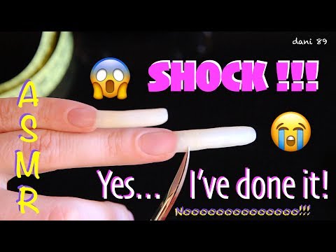 😱 ooohhh!!! 💔...The BIGGEST SHOCK for Dani! 😭 ASMR version 🎧 ✶ Yes, I've CUT my SUPER LONG NAILS! ✅
