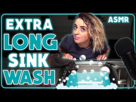 [ASMR] Sink Hair Wash | Hair Dunk | Shampooing Hair !!