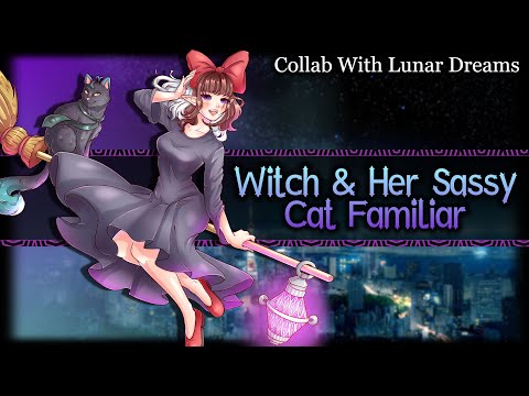 Witch & Her Sassy Cat Familiar Ft.@Lunar Dreams ASMR Roleplay | F&M4A