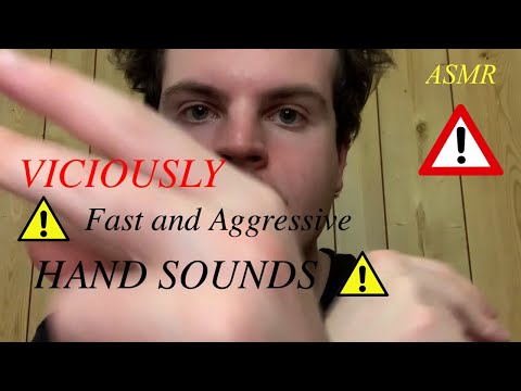 5 Minutes of Viciously Fast & Aggressive Hand Sounds ASMR