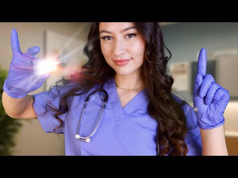 ASMR Relaxing Medical Exam Roleplay 😴 Eye Exam, Follow My Instructions & Focus Tests