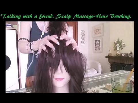 ASMR ✨ Scalp Massage - Hair Brushing - Roleplay 💆🏻 [whispering]