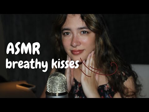 ASMR 🍃😘 breathy kisses close to your ear