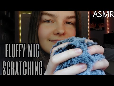 ASMR FAST AND AGGRESSIVE FLUFFY MIC SCRATCHING - hand + mouth sounds, wave & crash trigger 🤯