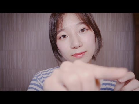 ASMR Simple Handmovement & Face Touching with a litte bit of Layered Sound