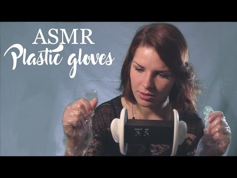 ASMR - Plastic gloves (crinkling) with 3dio