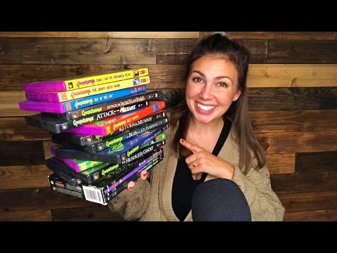 ASMR || 🎃🎥👻My GOOSEBUMPS Movies Collection👻🎥🎃 (tapping, close whispering, nostalgia)