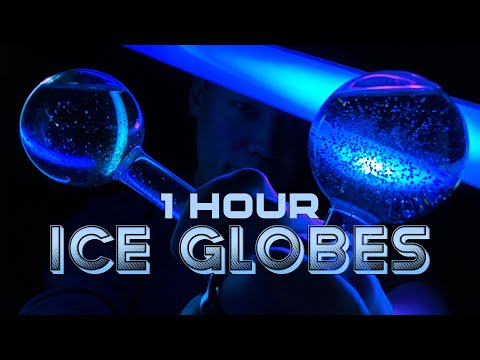 ONE HOUR of ICE GLOBES 🫐 for SLEEP, RELAXATION & STUDYING (8K)