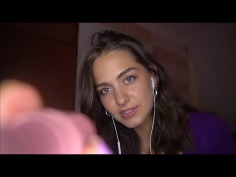 ASMR big sister doing your makeup during a storm ~ personal attention roleplay w/ layered sounds💜