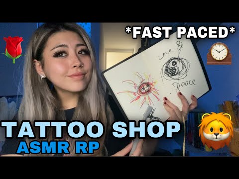 Tattoo Shop ASMR Role-play, fast paced, unpredictable, chaotic …