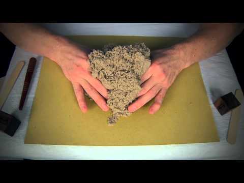 ASMR Creating Shapes with Kinetic Sand - Whispering Ear to Ear