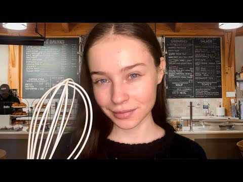 ASMR Baking & Eating Pumpkin-Spice Cupcakes🍰 | Relaxing Whispers, Mouth Sounds & Tingles✨