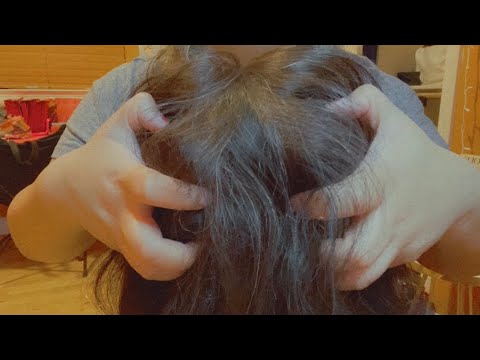 ASMR| Aggressive Scalp Scratching & ASMR Survey| Brushing Sounds, Whispering (Requested)