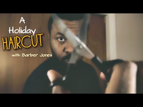 [ASMR] A Barber Jones Holiday Haircut (Roleplay)