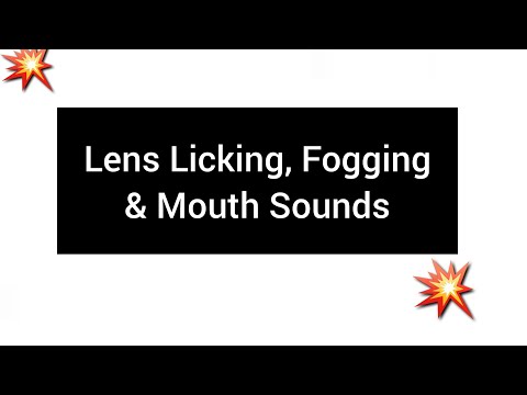 ASMR Breathy Lens Licking and Fogging| Mouth Sounds 💥 I almost slept while making this video 😊