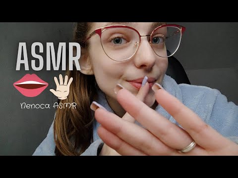 ASMR | 10 minutos de Sons de boca relaxantes e Toques na tela 🤫👄🖐