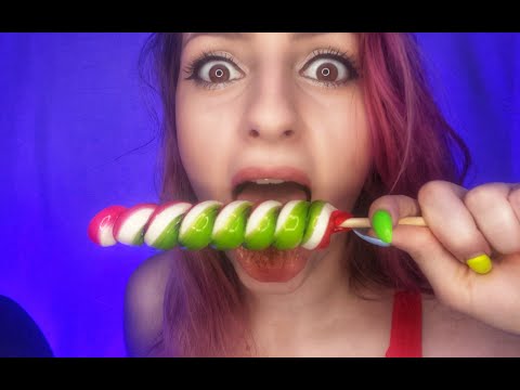 ASMR light sucking lollipop 💦 funny licking lollipop