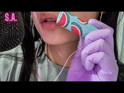 Asmr | Mouth, Kissing, Spit, Blowing & Nonsense Whispering