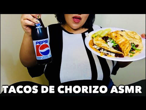 ASMR en Español / Tacos De Chorizo + Pepsi Mexicana 😋