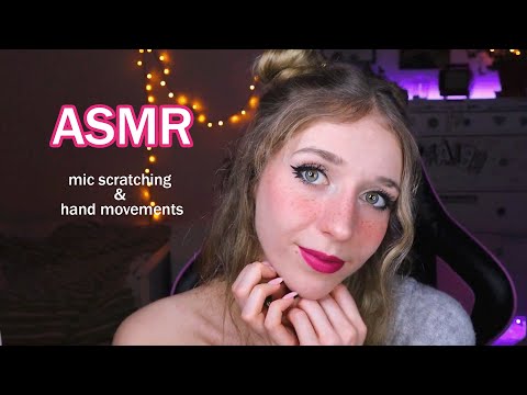 ASMR - Super Relaxing Triggers  (Mic Scratching, Hand Movements and Mouth Sounds)