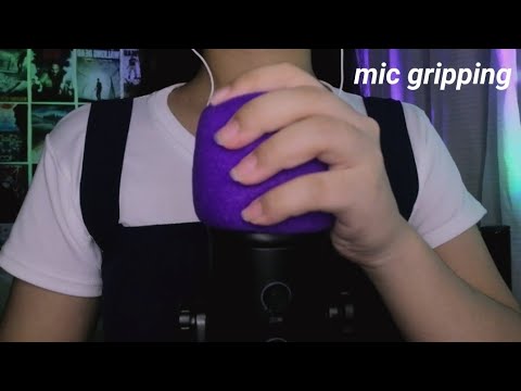 asmr crinkly mic gripping