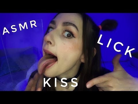 ASMR LIICK 👅 KISS 💋GLASS#asmr #lick #kisses #glass