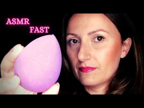 FAST ASMR | The Fastest Makeup Application! 🧤Latex Gloves