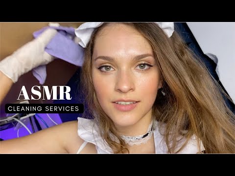 [ASMR] NICE MAID IS CLEANING UNDER YOUR DESK ❤️ POV