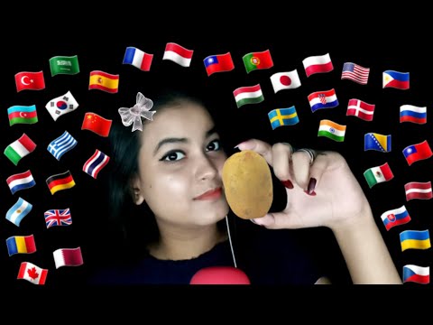 {ASMR} Whispering "POTATO" in 40 Different Languages