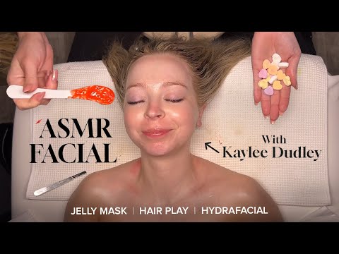 ASMR Valentine’s Facial With Kaylee Dudley | Jelly Mask, Hair Play, Hydrafacial, and Calming Cleanse