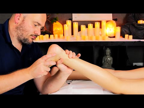 [ASMR] RELAXING Foot Massage For Sleep [No Talking]