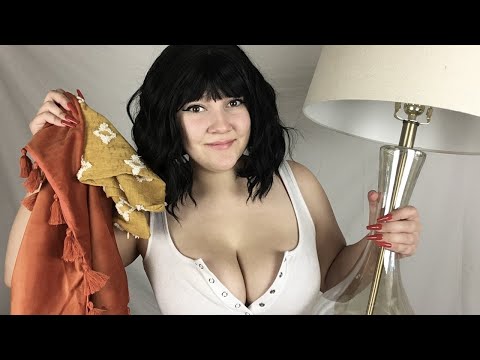 [ASMR] Home Decor Haul (Lots of Tapping & Fabric & Crinkle Sounds)