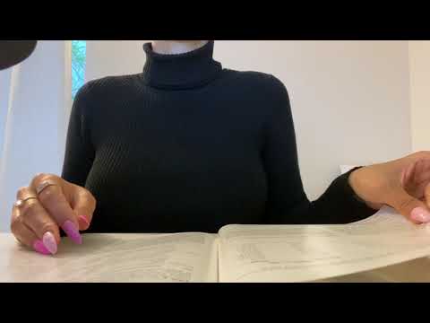 ASMR Paper Sounds - Magazine Page Turning and Page Squeezing (No Talking, Binaural)