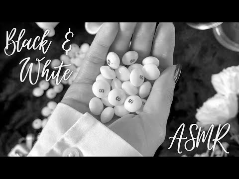 [ASMR] Monochrome triggers for your eyes and ears!! (no talking)