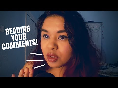 ASMR Reading Your Comments! Close-up Whispering