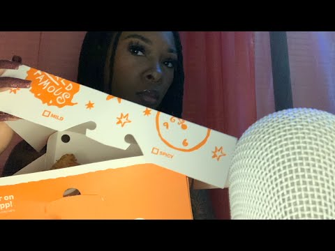 ASMR| Eat With Me❤️ (Popeyes Chicken)🍗