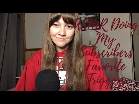 [ASMR] Doing my Subscribers Favorite Triggers (ft. my adorable doggie)
