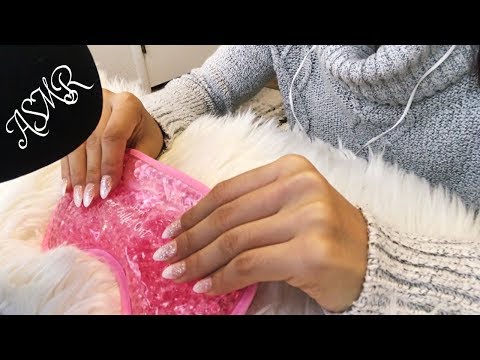 ASMR Satisfying Gel Bead Mask (Sticky & Tapping Sounds)