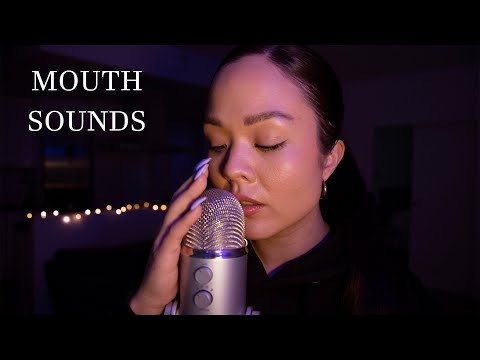ASMR mouthsounds with gum, tapping, lip gloss 💋 ASMR Suomi