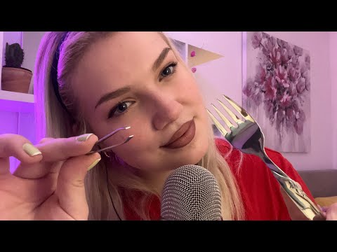 ASMR | Plucking and Snipping & Invisible Scratching 💆 tweezers, layered sounds