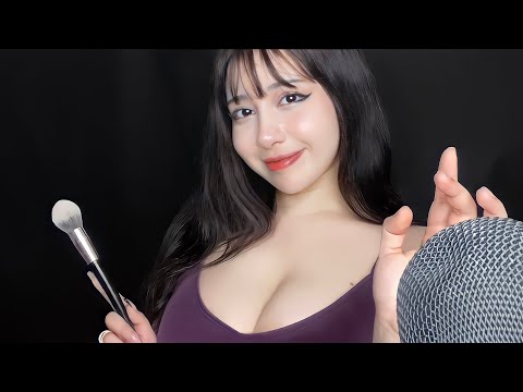 ASMR | Fast Hand sounds, mouth sounds ( talking )