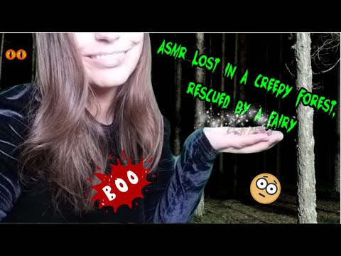 ASMR You're rescued by a weird fairy after being spooked by playful wood spirits in a dark forest